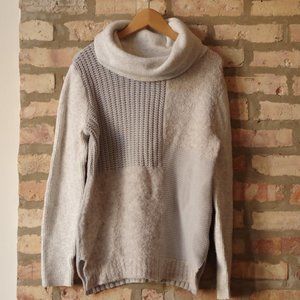 Market & Spruce Cowl Turtleneck Mixed Media